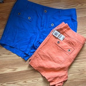 INC International Concept linen shorts Two pair
